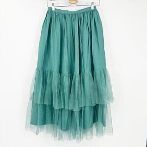 Joyfolie Mia Joy Girls Party Fairycore‎ A-Line Tiered Tulle Maxi Skirt Size 12